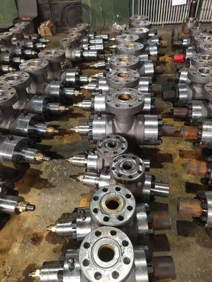 9 Inch Choke Kill Manifold Adjustable Wellhead Dengan Katup Choke