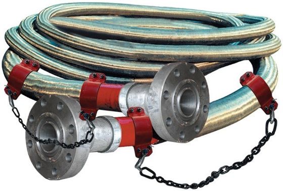 3 1/2 &quot;ID High Pressure Coflexip Hose 5000 Psi Fire Retardant Hose Untuk Lapangan Minyak API 16C
