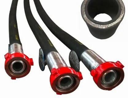 2 inci Pengeboran selang putar Steel Wire Fleksibel Selang Untuk Tambang Minyak Well Cementing API 7 pada tekanan tinggi kekuatan tinggi