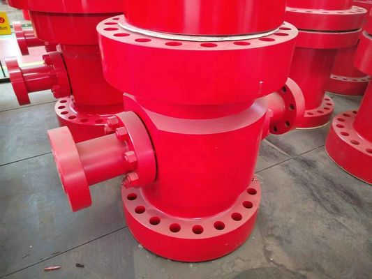 11 &quot;2000 3000 5000 Psi Pengeboran Spool Mud Cross Wellhead Equipment
