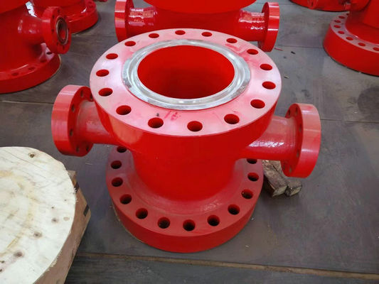 3000 Psi Red Casing Spool Cross Mud Untuk Pengeboran Tekanan Tinggi