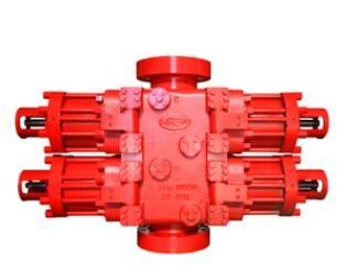 70 Mpa 10000 Psi Double Ram Bop Bentuk 7 Inch Umumnya Untuk Pengeboran Sumur