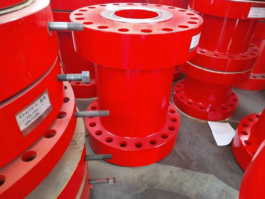 Red Double Studded Adapter Mechanical Flange Adapter Untuk Ladang Minyak