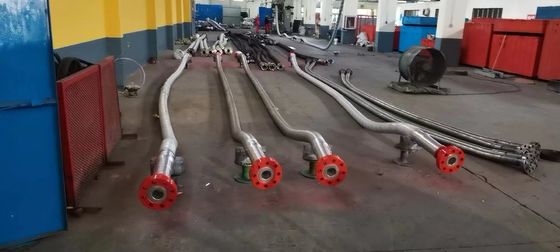 3&quot;900LB Flanged 3 1/2 &quot;ID High Pressure Coflexip Hose 5000 Psi Fire Retardant Hose Untuk Lapangan Minyak API 16C
