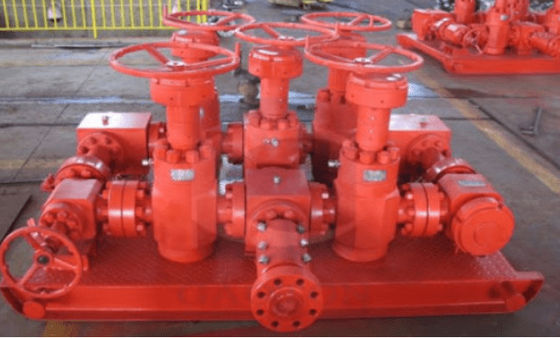 Oil Well Testing Choke Manifold dengan Kontrol Tekanan 3000psi dan Standar API 16C