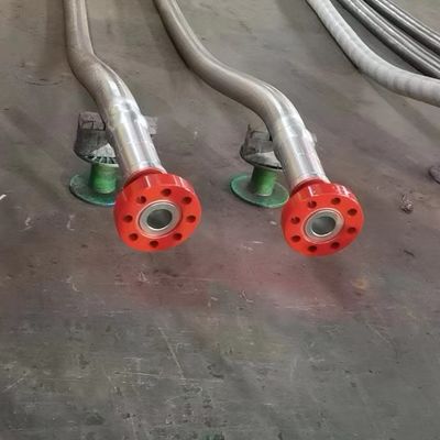 3&quot;900LB Flanged 3 1/2 &quot;ID High Pressure Coflexip Hose 5000 Psi Fire Retardant Hose Untuk Lapangan Minyak API 16C