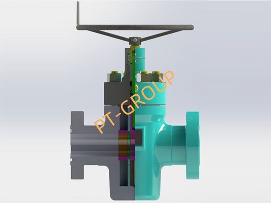 API 6A Manual Gate Valve seri FC cocok untuk layanan asam H2S