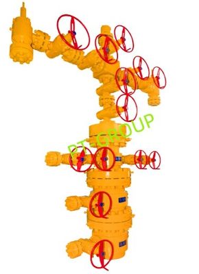 API 6A anti korosi dipisahkan Wellhead dan pohon Natal 2 1/16 &quot; - 7 1/16 &quot;
