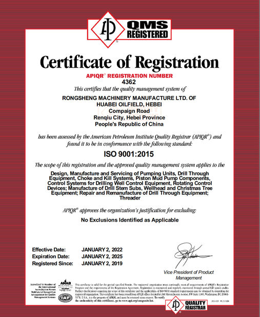 Cina Hebei Pantu Machinery Equipment Co., Ltd Sertifikasi